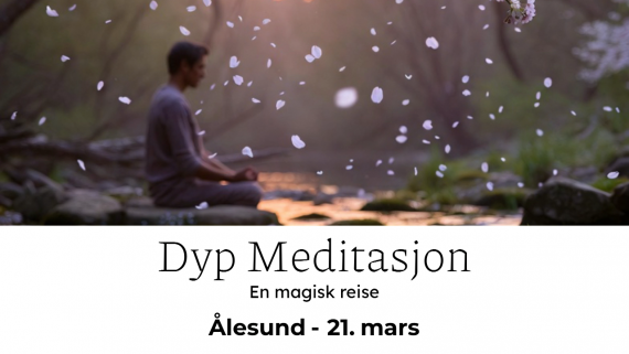 Poster som annonserer neste dyp meditasjon