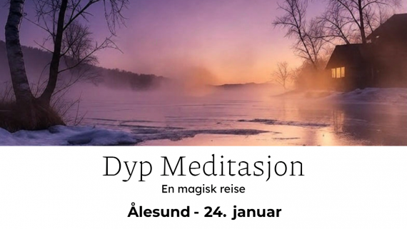 Poster som annonserer neste dyp meditasjon