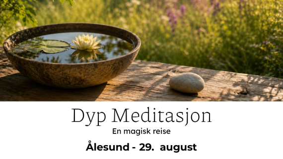 Poster som annonserer neste dyp meditasjon