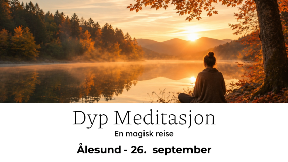 Poster som annonserer neste dyp meditasjon